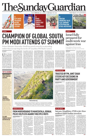 Cover of The Sunday Guardian