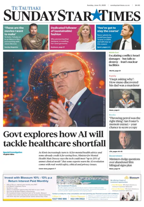 Cover of Sunday Star-Times