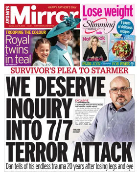 Cover of Sunday Mirror (Northern Ireland)