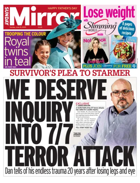 Cover of Sunday Mirror