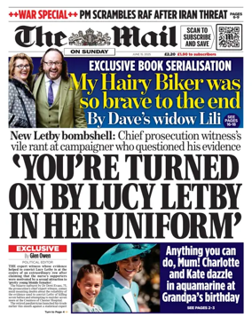 Cover of The Mail on Sunday