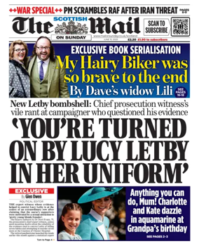 Cover of The Scottish Mail on Sunday