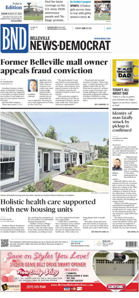 Cover of Belleville News-Democrat (Sunday)