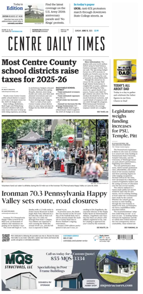 Cover of Centre Daily Times (Sunday)