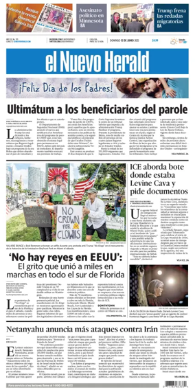 Cover of El Nuevo Herald (Sunday)