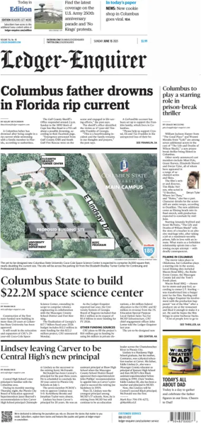 Cover of Ledger-Enquirer (Sunday)