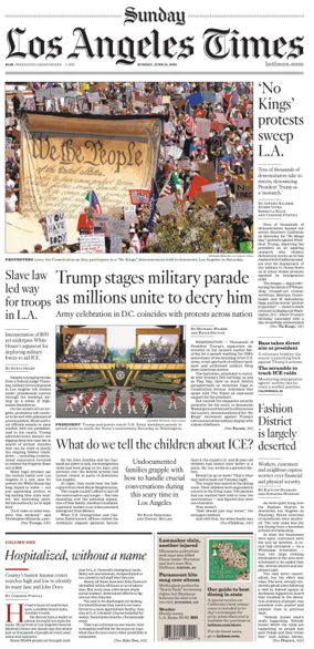 Cover of Los Angeles Times (Sunday)