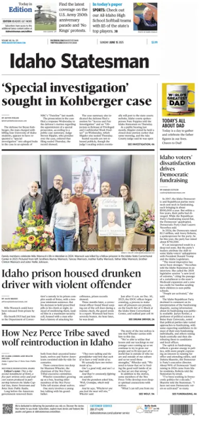 Cover of The Idaho Statesman (Sunday)