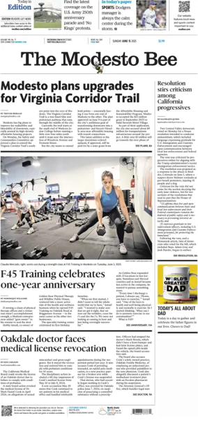 Cover of The Modesto Bee (Sunday)