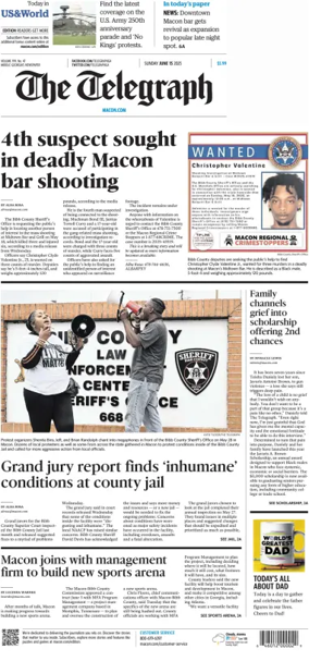 Cover of The Telegraph (Macon) (Sunday)