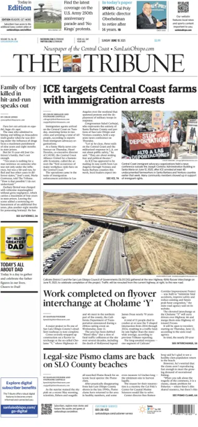 Cover of The Tribune (SLO) (Sunday)