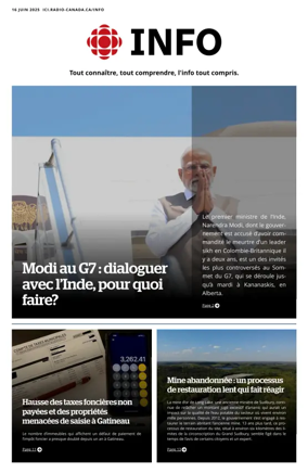 Cover of Radio-Canada Info