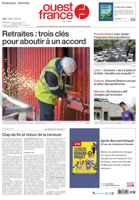Cover of Ouest France (Avranches)