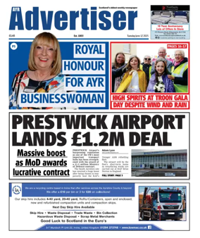 Cover of Ayr Advertiser