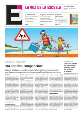 Cover of La Voz de Galicia (Monforte) - La Voz de la Escuela