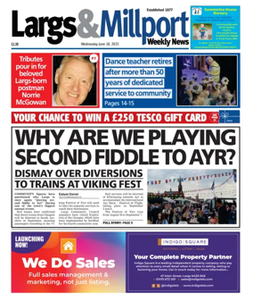 Cover of Largs & Millport Weekly News