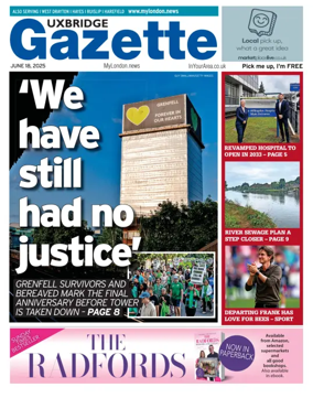 Cover of Uxbridge Gazette