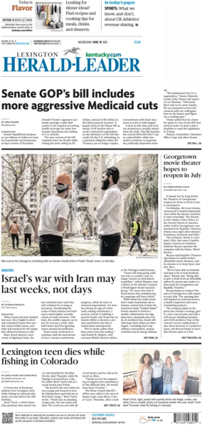 Cover of Lexington Herald-Leader