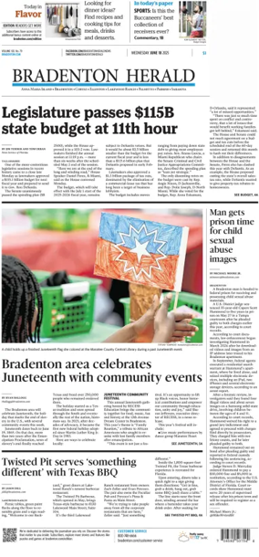 Cover of The Bradenton Herald