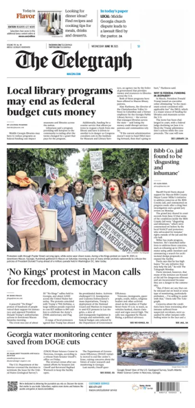 Cover of The Telegraph (Macon)
