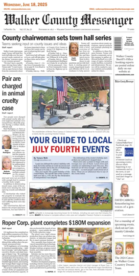 Cover of Walker County Messenger