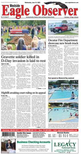 Cover of Westside Eagle-Observer