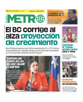 Cover of Publimetro Chile