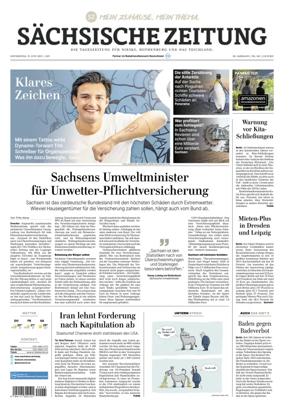 Cover of Sächsische Zeitung  (Niesky)