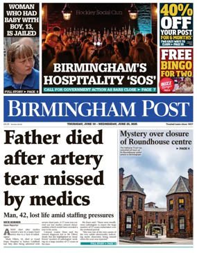 Cover of Birmingham Post