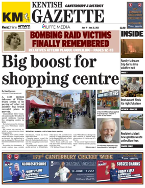 Cover of Kentish Gazette Canterbury & District