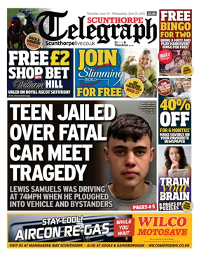 Cover of Scunthorpe Telegraph