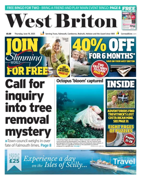Cover of West Briton (Falmouth Penryn Helston The Lizard)