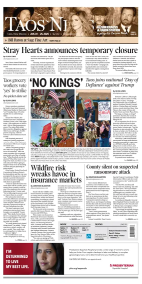 Cover of The Taos News