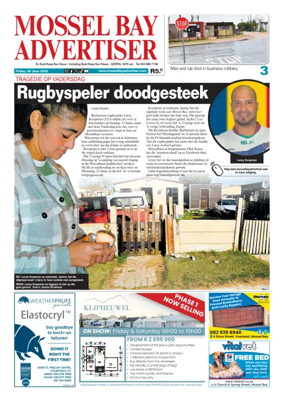 Cover of Mossel Bay Advertiser