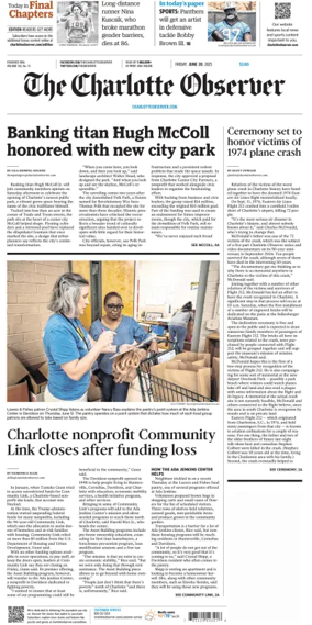 Cover of The Charlotte Observer