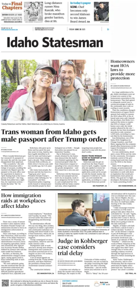 Cover of The Idaho Statesman