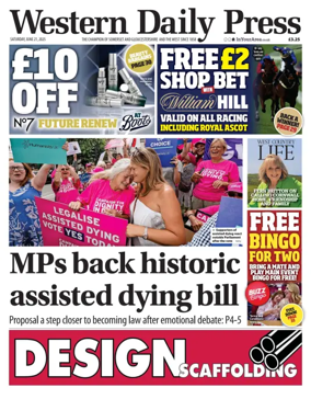 Cover of Western Daily Press (Saturday)