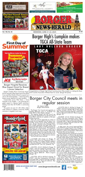 Cover of Borger News-Herald
