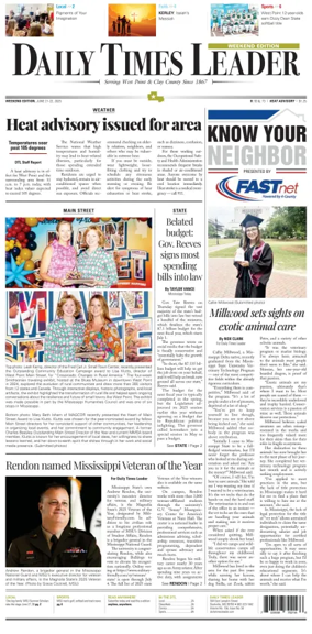 Cover of Daily Times Leader