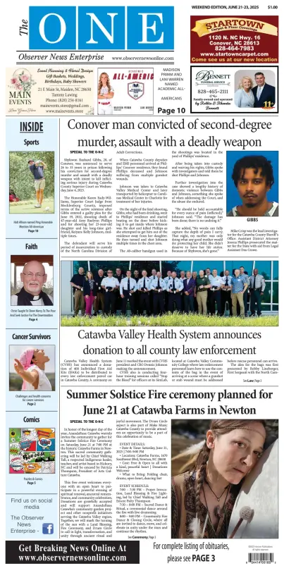 Cover of Observer News Enterprise