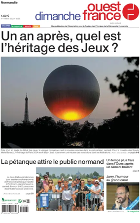 Cover of Dimanche Ouest France (Normandie)
