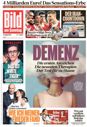 Cover of Bild am Sonntag