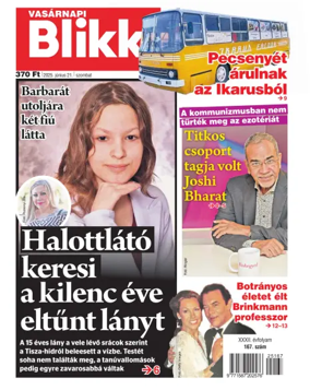 Cover of Vasárnapi Blikk