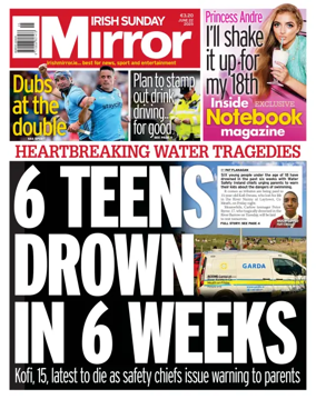 Cover of Irish Sunday Mirror