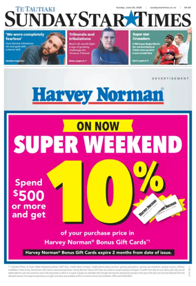 Cover of Sunday Star-Times