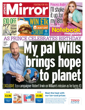 Cover of Sunday Mirror (Northern Ireland)