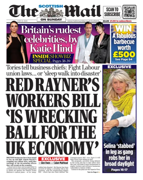 Cover of The Scottish Mail on Sunday