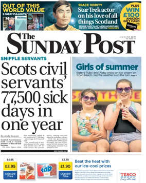Cover of The Sunday Post (Dundee)
