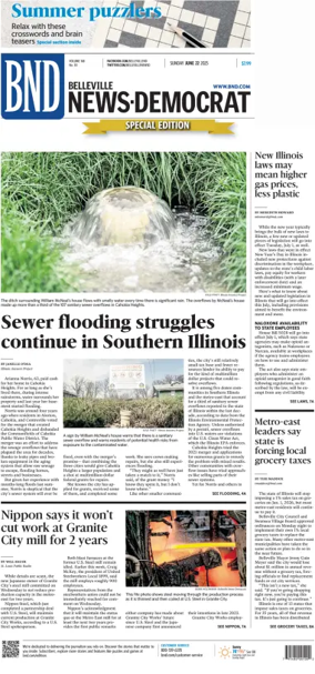 Cover of Belleville News-Democrat (Sunday)
