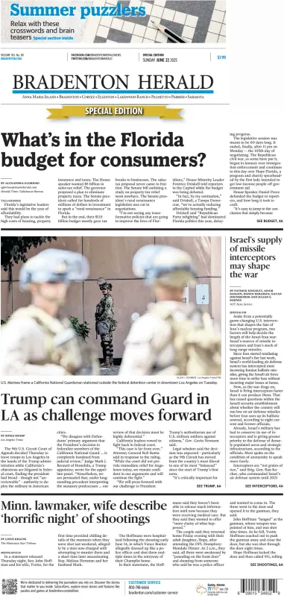 Cover of The Bradenton Herald (Sunday)